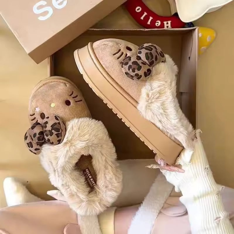 Hello Kitty Plush Slippers